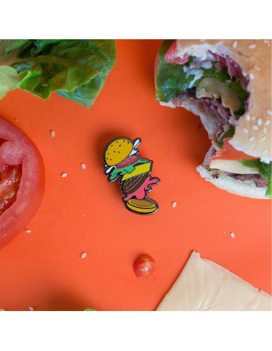 Pin de Esmalte Hamburguesa Cocktail Critters - Regalo Original