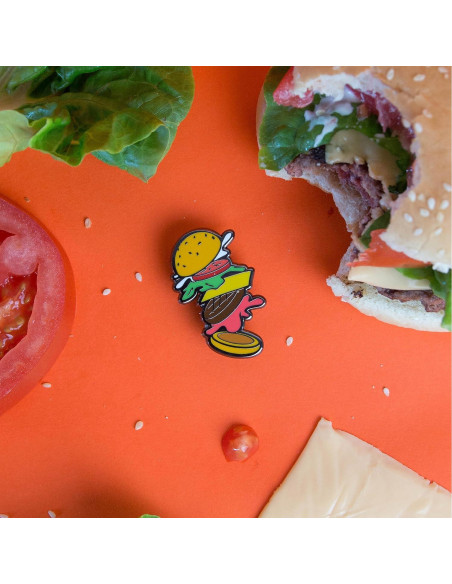 Pin de Esmalte Hamburguesa Cocktail Critters - Regalo Original
