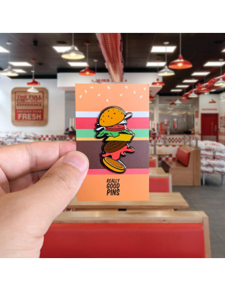 Pin de Esmalte Hamburguesa Cocktail Critters - Regalo Original