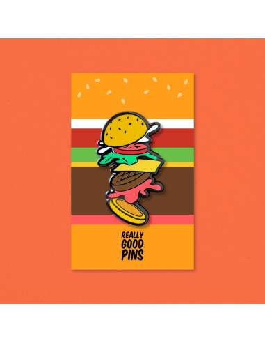 Pin de Esmalte Hamburguesa Cocktail Critters - Regalo Original