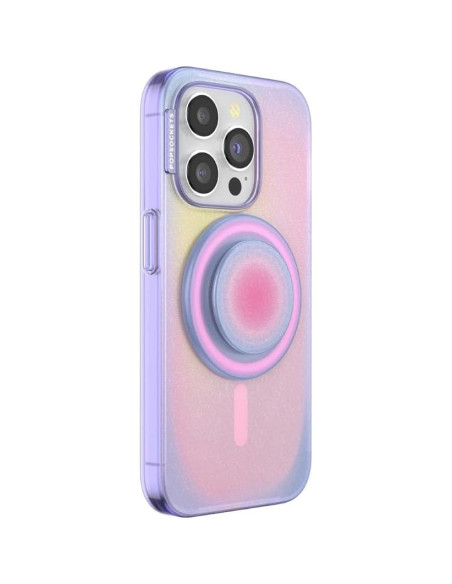 Funda PopSockets Aura para iPhone 15 Pro con MagSafe