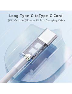Cable USB C a USB C 3M 60W UIIZIBVKJZ Carga Rápida 2