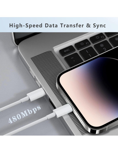 Cable USB C a USB C 3M 60W UIIZIBVKJZ Carga Rápida