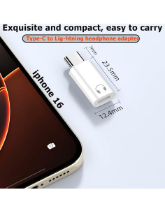 Adaptador de audio USB C a Lightning Shenzhenshiyoulanteerkeji - 18g 2