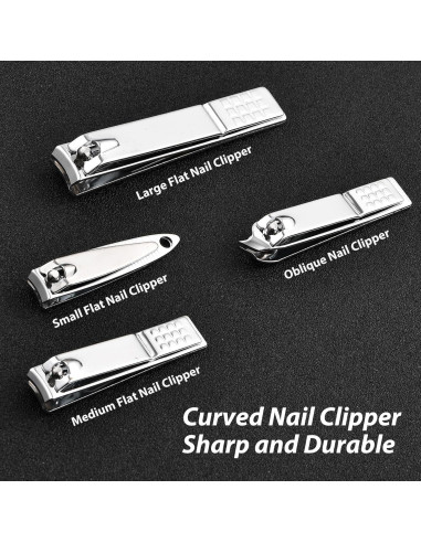 Kit de Manicura y Pedicura BADGIRRL 19 Piezas Acero Inoxidable