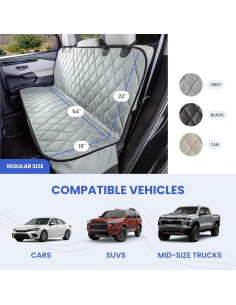 Funda de Asiento Trasero para Mascotas 4Knines - 137 cm Impermeable 2