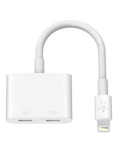 Adaptador de Audio y Carga Lightning Belkin F8J198btWHT - Blanco
