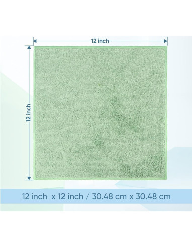 Paños de Microfibra HOMEXCEL 12 Unidades 30x30 cm Multicolor
