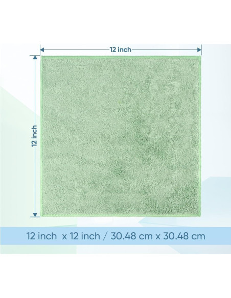 Paños de Microfibra HOMEXCEL 12 Unidades 30x30 cm Multicolor