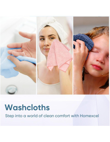 Paños de Microfibra HOMEXCEL 12 Unidades 30x30 cm Multicolor