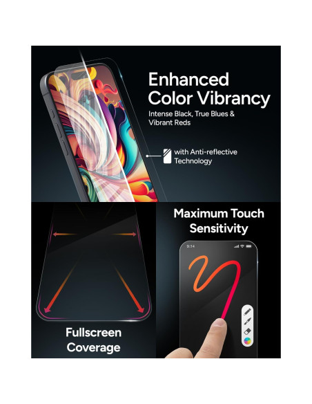 Protector de Pantalla ZAGG XTR4 para iPhone 16 - Vidrio Templado