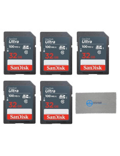 Paquete de 5 Tarjetas de Memoria SanDisk Ultra 32GB SDHC