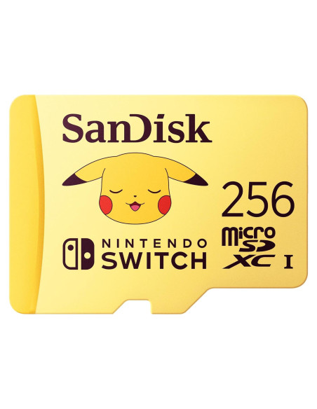 Tarjeta microSDXC SanDisk 256GB Pikachu para Nintendo Switch
