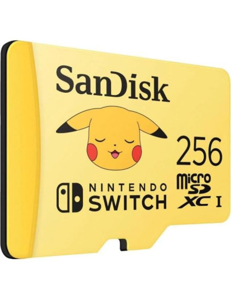 Tarjeta microSDXC SanDisk 256GB Pikachu para Nintendo Switch