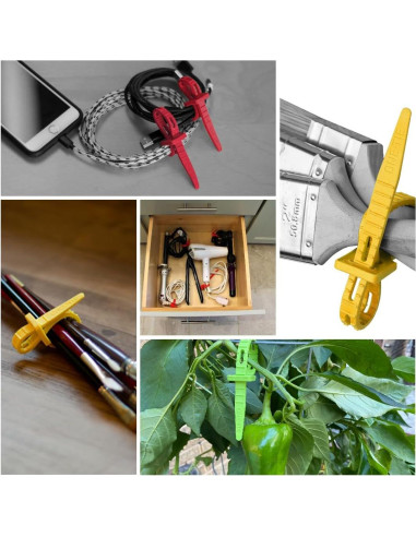 Bridas Reutilizables ONE TIE 20.32 cm Verde - 10 Piezas