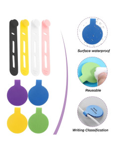 Conjunto de Organizador de Cables Gtziqa 32 Piezas Multicolor 2