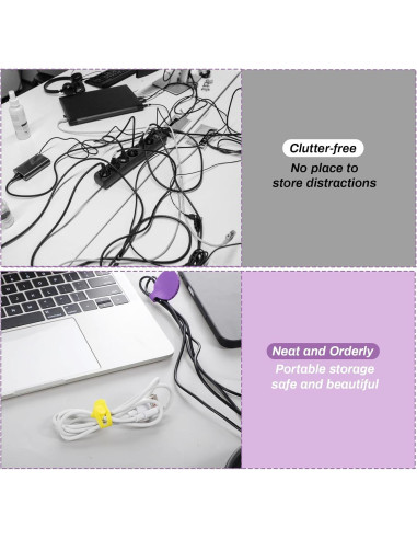 Conjunto de Organizador de Cables Gtziqa 32 Piezas Multicolor