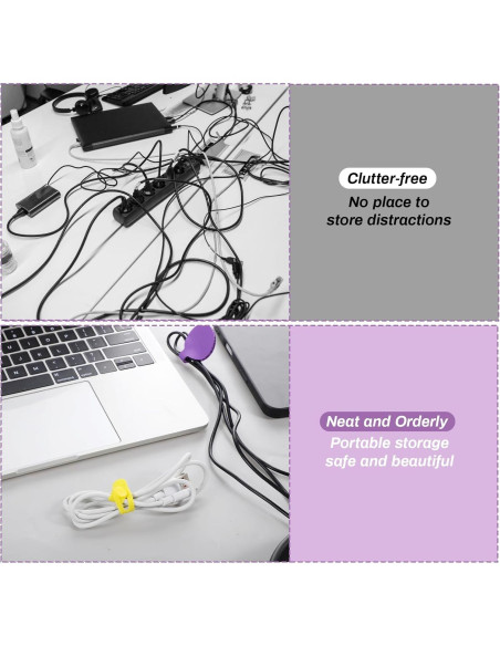 Conjunto de Organizador de Cables Gtziqa 32 Piezas Multicolor