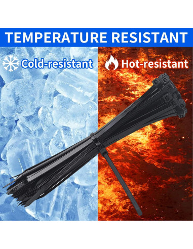 Bridas de Cable MVYC 20 cm Negras Alta Resistencia 1000 Pzas