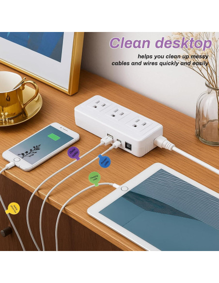 Conjunto de Organizador de Cables Gtziqa 32 Piezas Multicolor