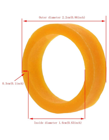 Correas de Silicona Reutilizables ONLYKXY 200 Piezas 16mm ID