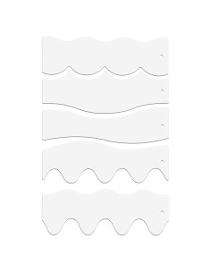 5 Plantillas de Costura Acrílicas Transparentes 26cm PEUTIER