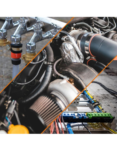 50 Abrazaderas de Cable 1" Acero Inoxidable UCANVIN con Goma