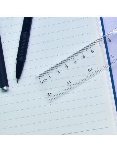 Reglas Plásticas Transparentes 30 cm - Paquete de 7 Colores DAGONGREN