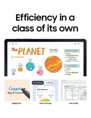 Tableta Samsung Galaxy Tab S6 Lite 10.4" 64GB Gris Oxford