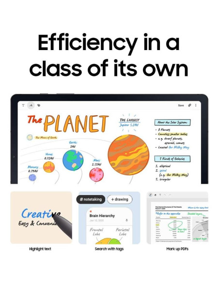 Tableta Samsung Galaxy Tab S6 Lite 10.4" 64GB Gris Oxford