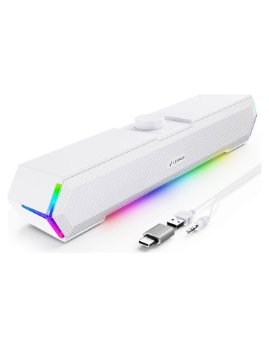 Altavoces Multimedia LENRUE G11 USB C para PC y Laptop