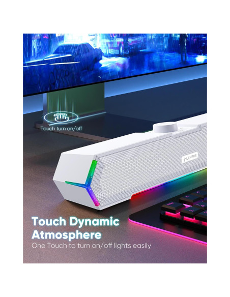 Altavoces Multimedia LENRUE G11 USB C para PC y Laptop