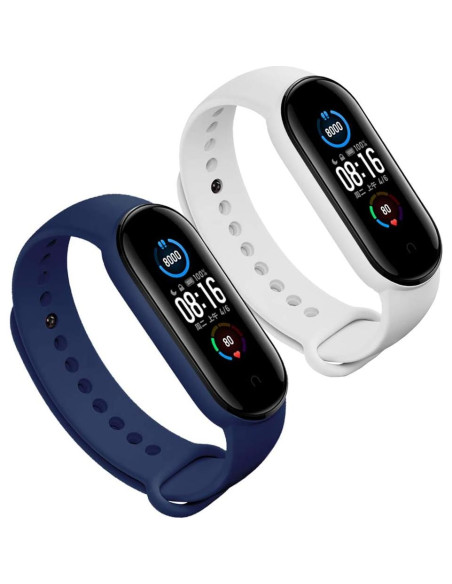 Correas de Silicona Suave Xiaomi Mi 5/6/7 y Amazfit Band 5/6 - 8 Pack