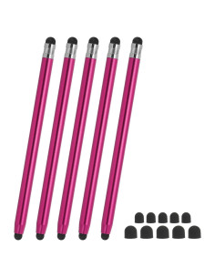 Bolígrafos Stylus PATIKIL 5 Pcs Alta Sensibilidad Rojo