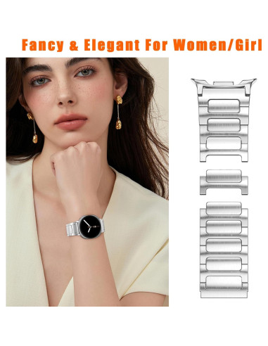 Banda de Acero Inoxidable PanPinnacle para Galaxy Watch 8 46mm