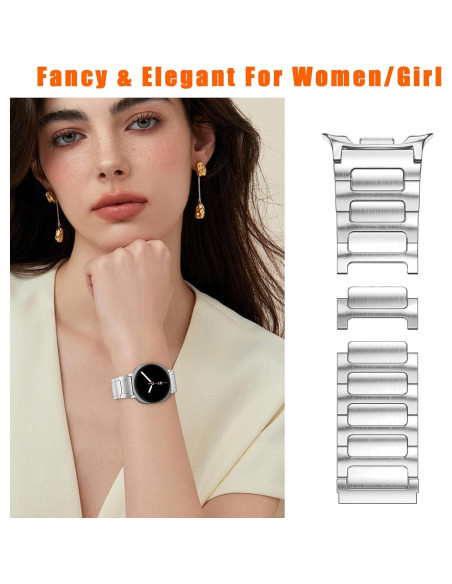 Banda de Acero Inoxidable PanPinnacle para Galaxy Watch 8 46mm