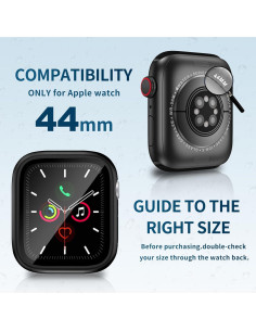 Funda Impermeable para Apple Watch 44mm - Protector Vidrio Templado 2