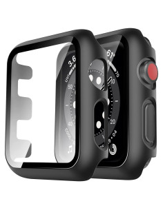 Funda Dura TAURI para Apple Watch Series 3/2/1 38mm - Negro