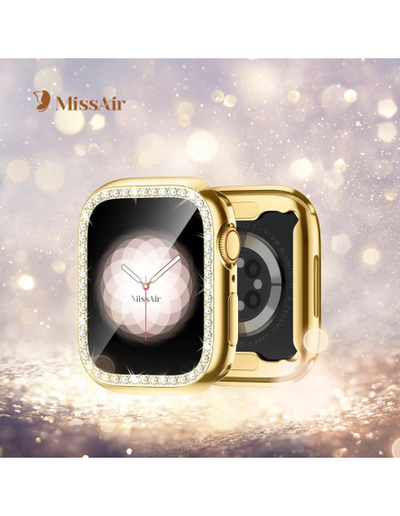 Funda Bling TPU Suave Missair para Apple Watch 40mm Oro