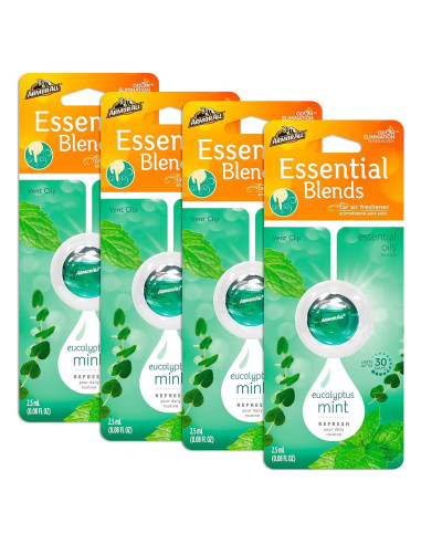 Ambientador y Purificador de Aire Armor All Menta Eucalipto 4 Piezas