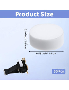 50 Almohadillas de Fieltro Reutilizables Bremorou para Ambientador de Auto 2