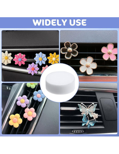 50 Almohadillas de Fieltro Reutilizables Bremorou para Ambientador de Auto