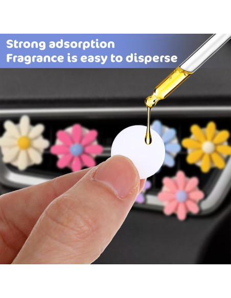 50 Almohadillas de Fieltro Reutilizables Bremorou para Ambientador de Auto