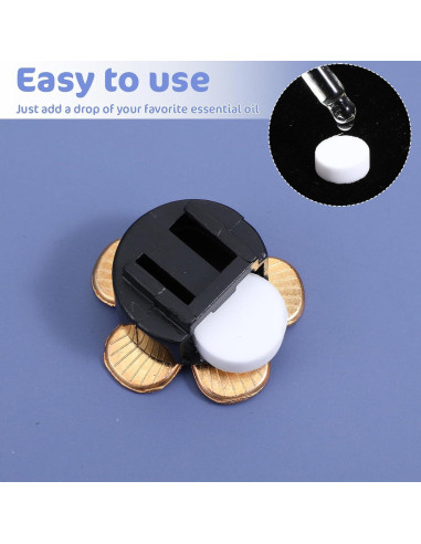 50 Almohadillas de Fieltro Reutilizables Bremorou para Ambientador de Auto