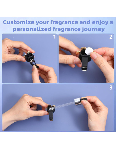 50 Almohadillas de Fieltro Reutilizables Bremorou para Ambientador de Auto