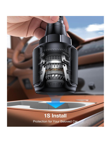 Soporte para Teléfono en Portavasos Coolpow Ajustable 4-7"