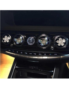 Clips de Ventilación Bling Butterfly Jinshining 4Pcs Cristal Azul 2