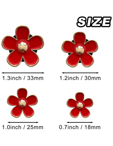 Clip de Flor Daisy para Ventilación de Aire Coche CYG&CL 4 Pcs