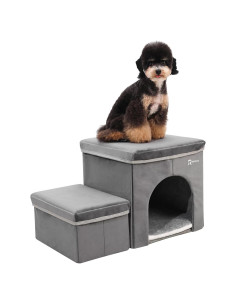 Escalera Plegable para Mascotas RYpetmia 2 Niveles Antideslizante