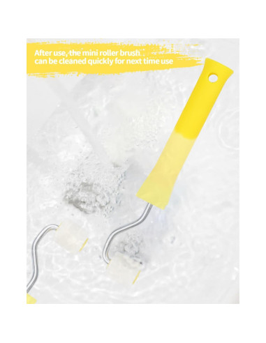 2 Mini Rodillos de Pintura de Espuma 1" Abvsdu - Herramienta Profesional